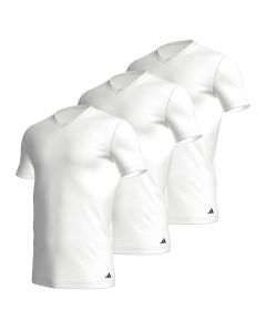 Adidas Heren T-Shirt V-hals Active Core 3pack Wit