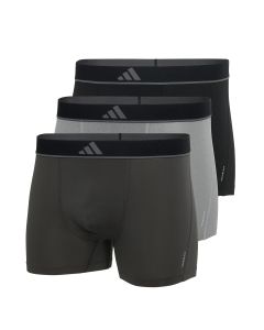 Adidas Heren Short Active Micro Flex 3pack Zwart Wit Grijs
