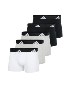 Adidas Heren Short Active Flex Cotton 5Pack Zwart Wit Grijs