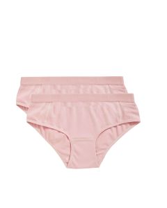 Ten Cate Meisjes Hipster Slip 2Pack Cotton Stretch Ash Pink