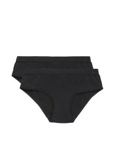 Ten Cate Meisjes Hipster Slip 2Pack Cotton Stretch Black